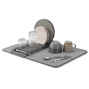 UMBRA - UDry Dish Drying Rack with Mat Home & Kitchen Charcoal