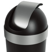 UMBRA - Venti Trash Can | Modern Ventilated Waste Bin Home & Kitchen Black