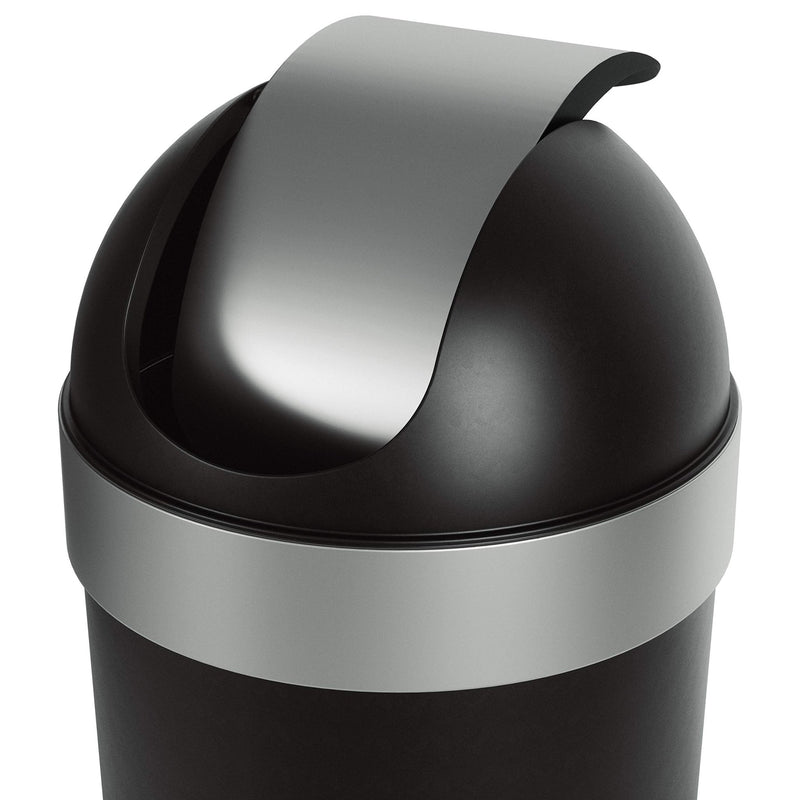 UMBRA - Venti Trash Can | Modern Ventilated Waste Bin Home & Kitchen Black