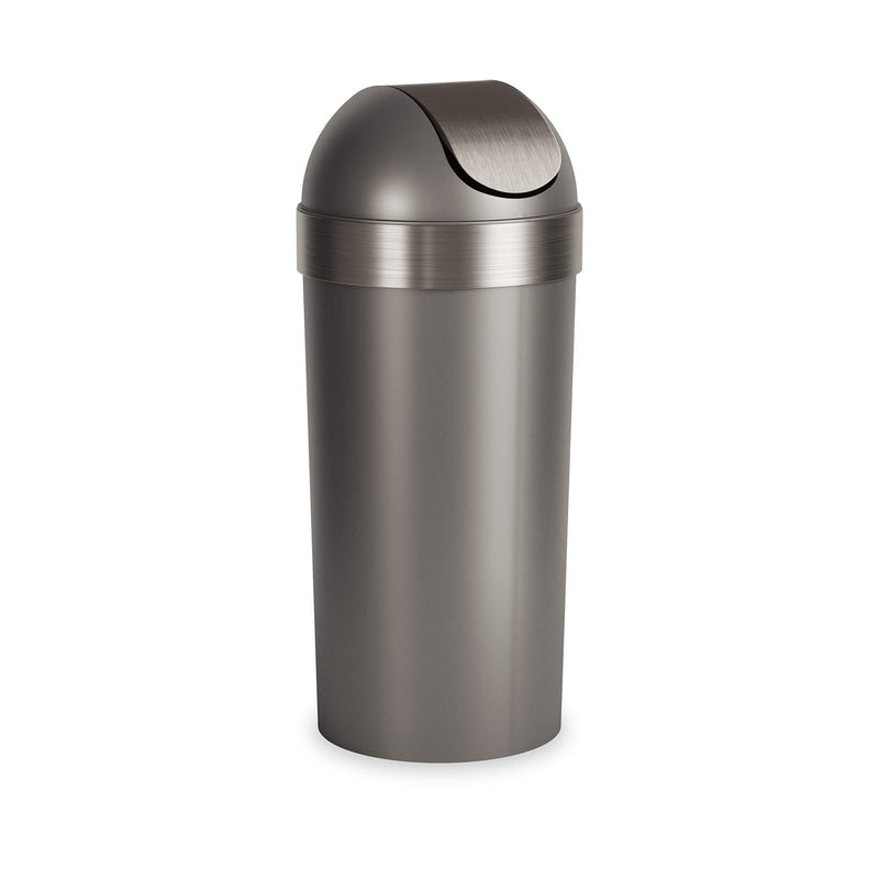 UMBRA - Venti Trash Can | Modern Ventilated Waste Bin Home & Kitchen Pewter