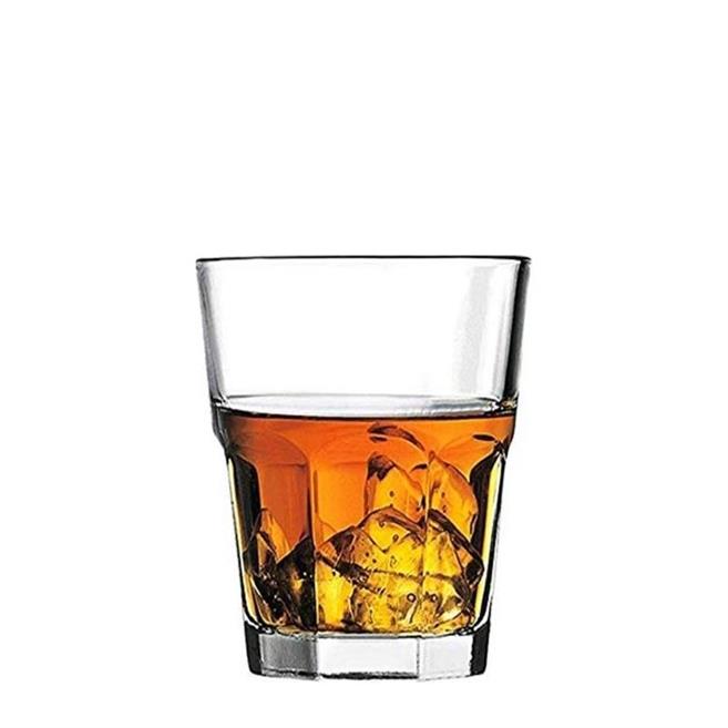 Paşabahçe Casablanca 52694 tall rocks glass with drink and ice