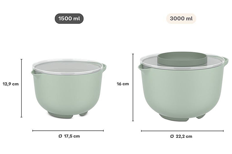 MEPAL CHEF IT Mixing Bowl with Lid 1500ml/50oz
