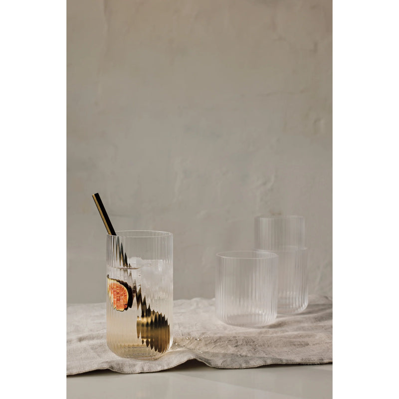 Heirloom - Tumbler 12oz Fluted Clear