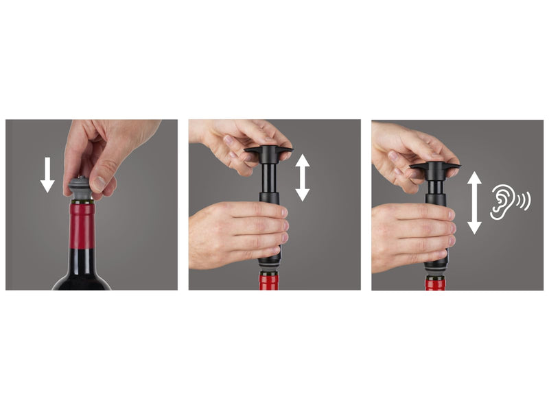 VACUVIN - Vacuum Wine Stopper 6 / ST Gray Home & Kitchen