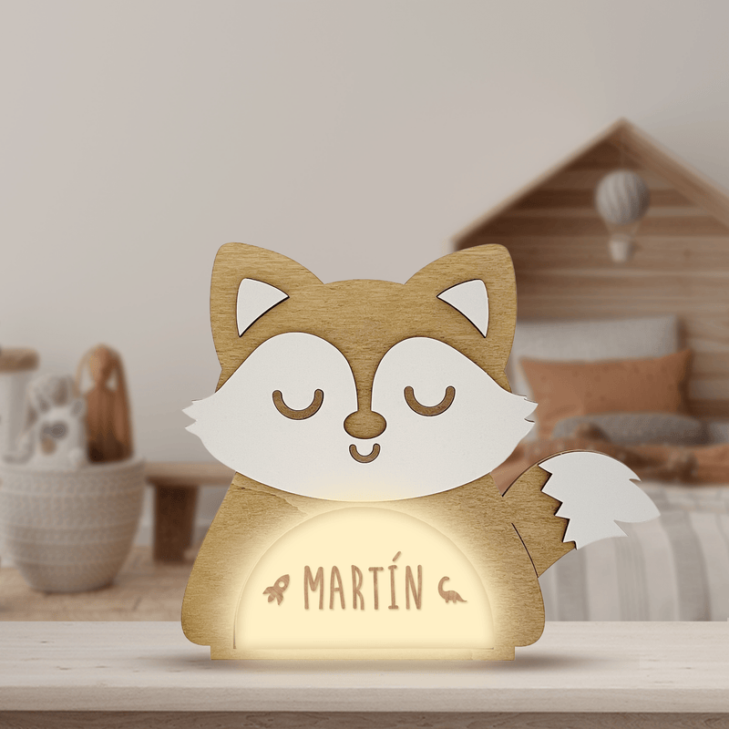 Vintiun - Animal Lamp Fox (powered by battery or USB C cable) + Lettering Kit