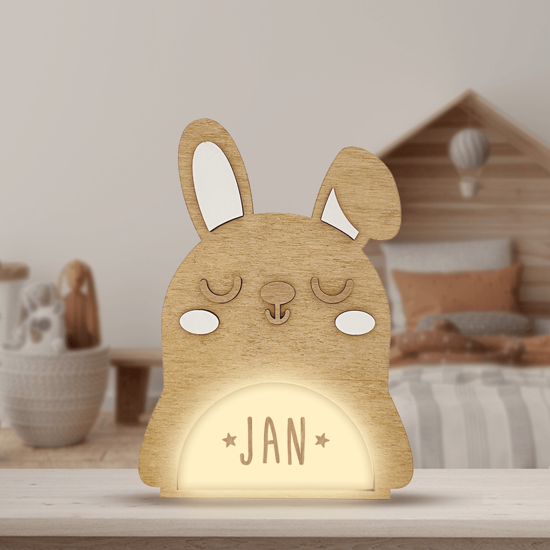 Vintiun - Animal Lamp Rabbit (powered by battery or USB C cable) + Lettering Kit