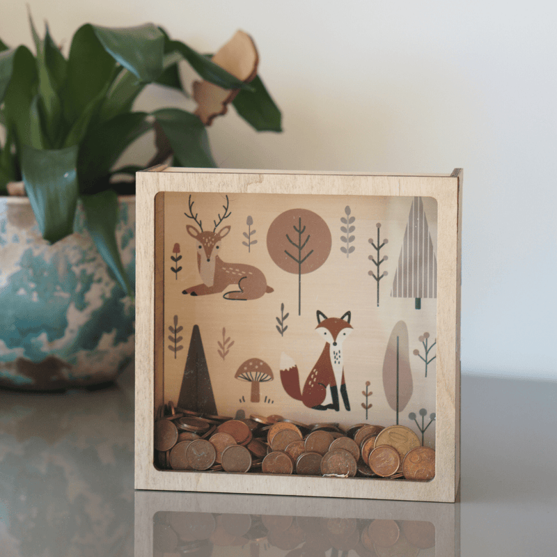 Vintiun - Piggy Bank Forest + Lettering Kit