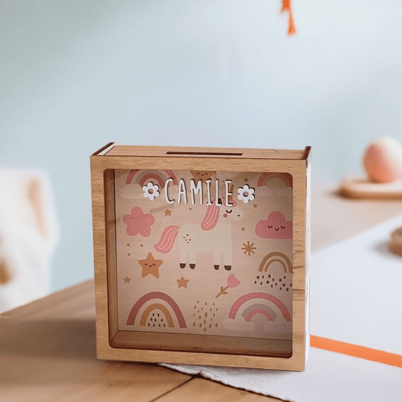 Vintiun - Piggy Bank Unicorn + Lettering Kit