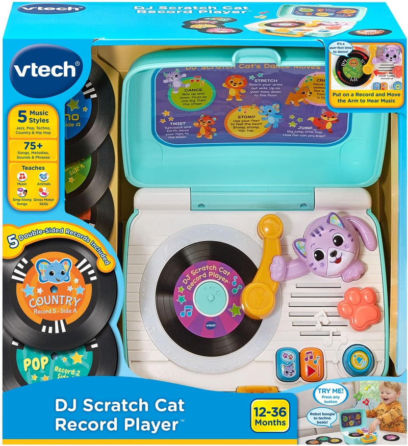 Vtech - DJ Scratch Cat Record Player Toys & Games