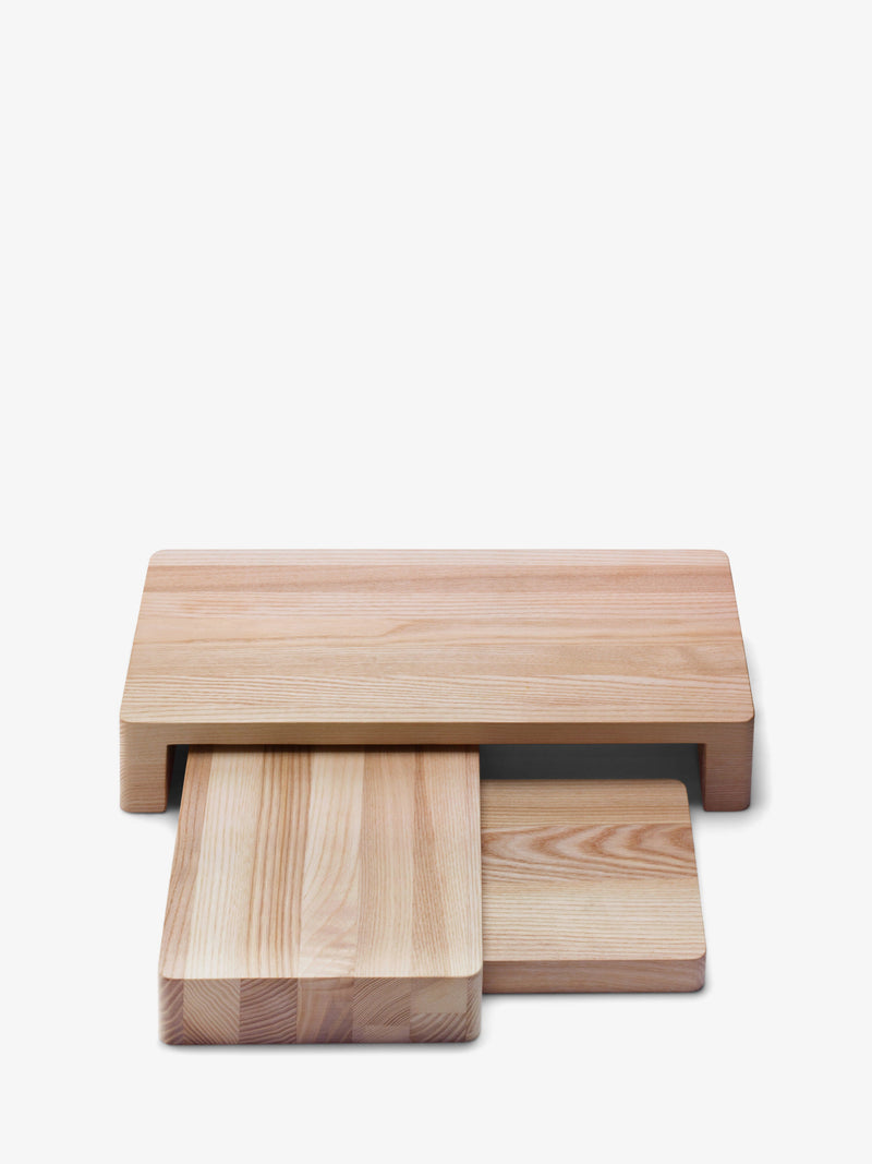 LSA - Collective - Ash Wood Platter Set | L38 cm / W19 cm / H6 cm - product view