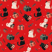 WRAPPING PAPER - REAM: XMAS WRAPPING - KITTY CATS Toys & Games