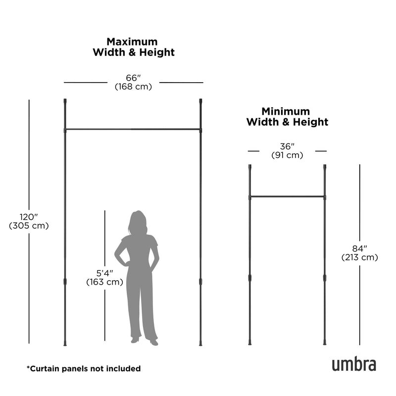 Anywhere Curtain Rod & Room Divider - image 4