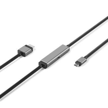 Alogic - USB-C to HDMI 4K Ultra HD Cable 3ft with 100W Power Delivery PD Pass Through - Black - Limolin 