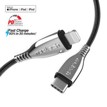 Naztech - Charge & Sync Lightning MFI to USB-C - Limolin 