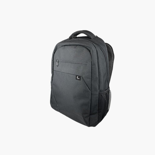 Xtech - Backpack 156in Bristol Adjustable Shoulder Straps Padded Back 2 Side Mesh Pockets - Black - Limolin 